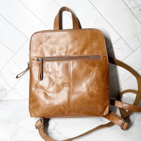 Spikes & Sparrow Leather Distressed Backpack